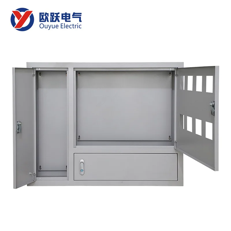 Caixa de medidor de eletricidade embutida oculta de ferro para interior